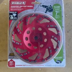 Diablo Diamond Cup Wheel. 7”.