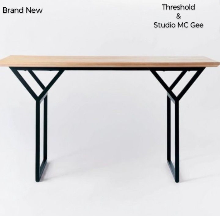 Brand New In Sealed Box - Threshold Designed Studio Mc Gee -56" In South Coast Large Console Desk Black Finish