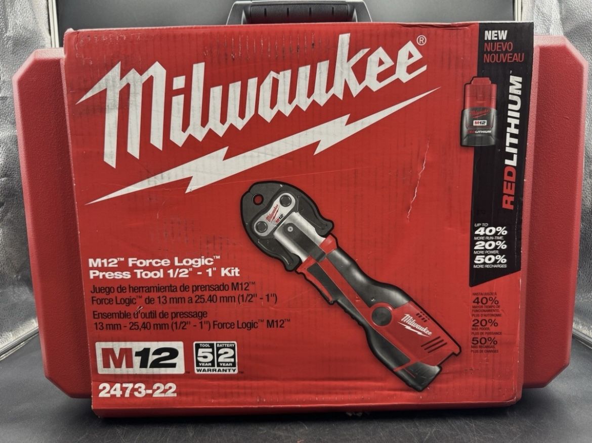 Milwaukee 2473-22 M12 Force Logic Press Tool Kit