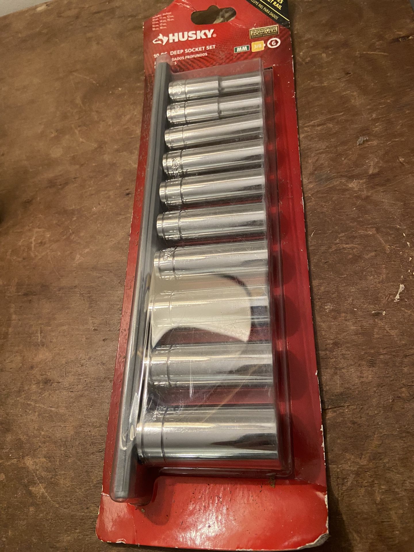 Husky 3/8 in. Drive Deep Metric Socket Set (10-Piece) New