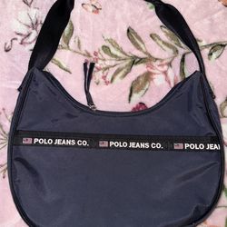 Vintage y2k ralph lauren polo jeans co. side bag purse
