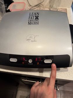 George Foreman grill with temperature control and timer