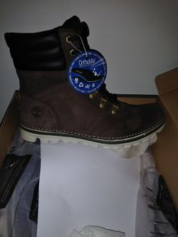 Timberland Womens Ladies size 8 m/m Boots Othopedic 6in Dark Brown comfy snow casual work new Authentic