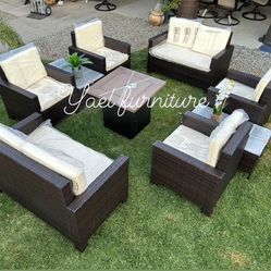 Brand New Patio Outdoor Furniture Set With Fire Pit 