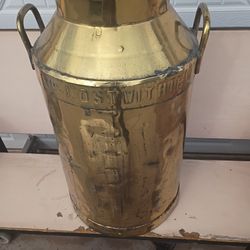 Milk Canister / Dry / Solid Brass