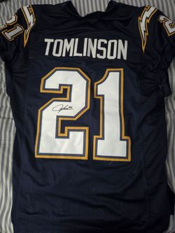 Signed Chargers Tomlinson Jersey XL