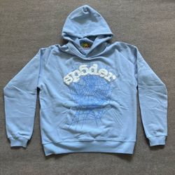 Sky Blue Sp5der Hoodie 