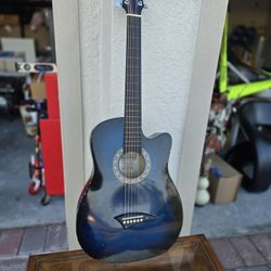Dean Playmate JBB, acoustic guitar, 3/4 size student guitar Blue Black Burst