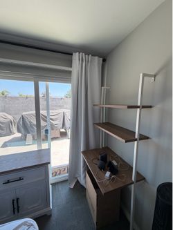 7.5  curtain with black  rods (2 and 2)  $30