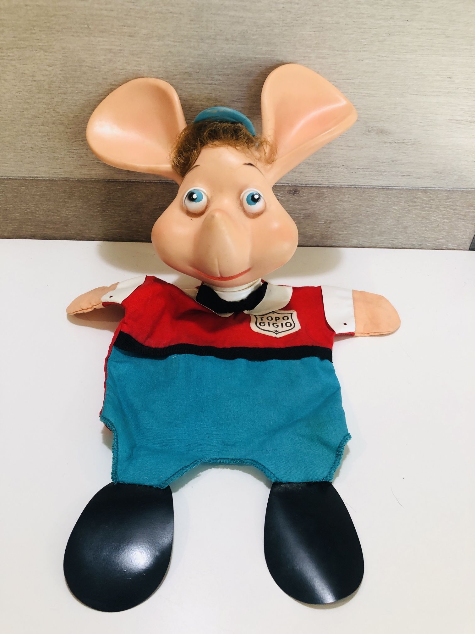 VTG 1963 TOPO GIGIO The Italian Mouse Puppet Box American - Shari Lewis.