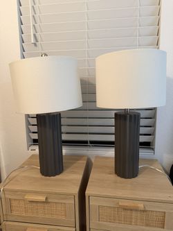 Gray Lamp Set