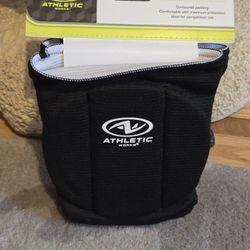 Athletic Knee Pads Reversible Black Or White 6.25" X 6" Padded Volleyball 