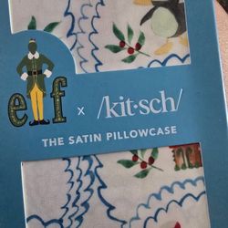 Kitsch x Elf Satin Pillowcase in North Pole