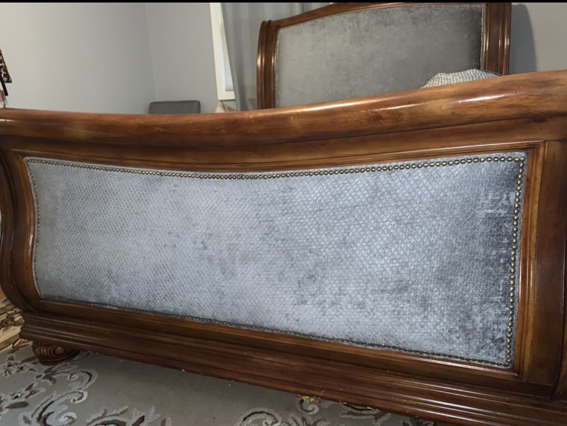 Wood Bed And Dresser