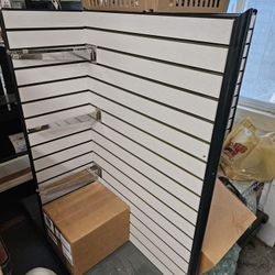Awesome Center Display Consel With Glass Shelving