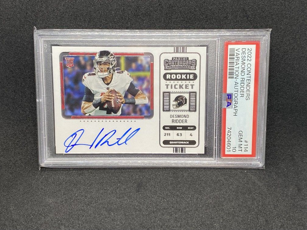 2022 CONTENDERS DESMOND RIDER VARIATION -AUTO Psa10