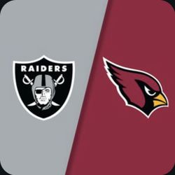 Las Vegas Raiders at Arizona Cardinals lower level tickets and parking passes