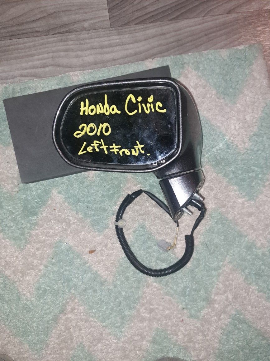 Left Front Sideview Mirror 2010 Honda Civic