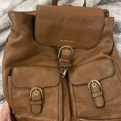 Michael Kors Leather Backpack 