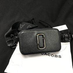 Marc Jacobs Colorblock Snapshot Crossbody bag   Black