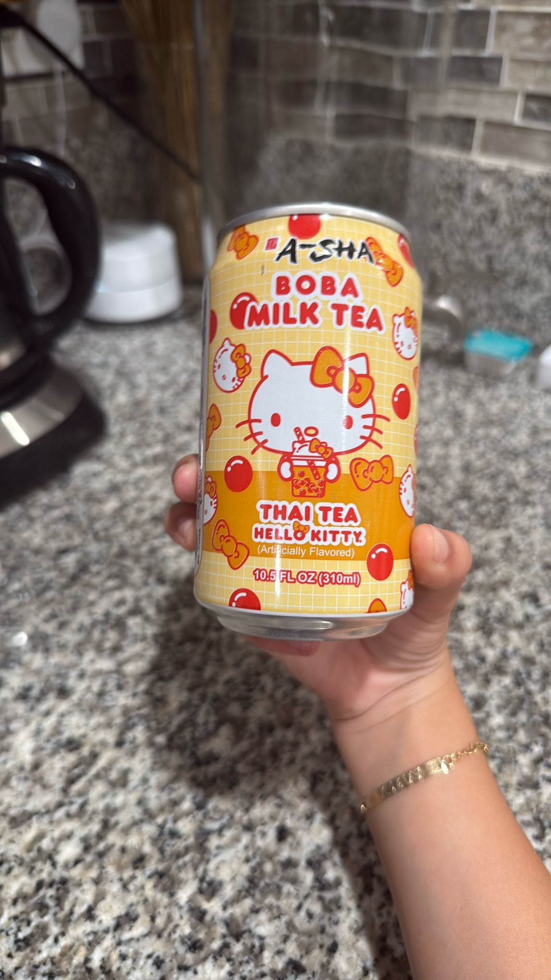 Hello Kitty, Thai Tea, Boba Milk Drink