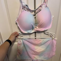 Tie Dye Bikini Skirt Bottom - Size 3X