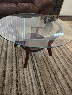 Living Room Glass Table Set