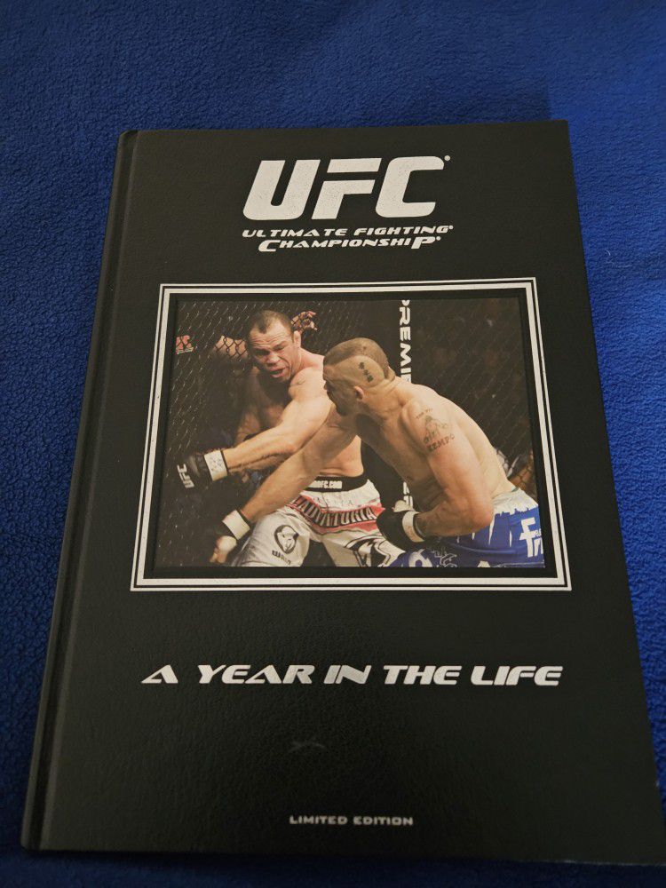 RARE UFC LIMITED EDITION HARD BACK BOOK