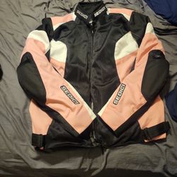 Sedici Women's XL riding Jacket W/ Forearm And Shoulder Pads