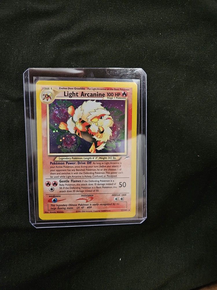 Pokemon Card Holo Light Arcanine