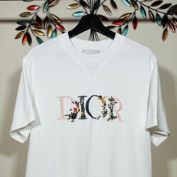 DIOR FLORAL EMBROIDERED LOGO T-SHIRT !!!