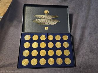 24-Coin Set: 1984 Olympics Transit Fair Coins