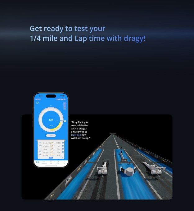 Dragy - Automotive Performance Logging 0-60, 1/4 Mile