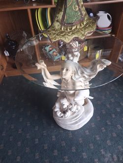 Angel Dolphin Table, Drink Ware, Stools, Household Items, 