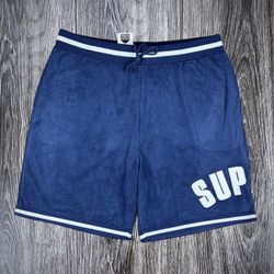 Supreme Ultrasuede Mesh Short ‘Navy’ New 
