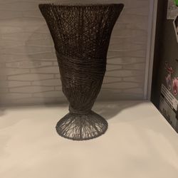 Black Wire Vase