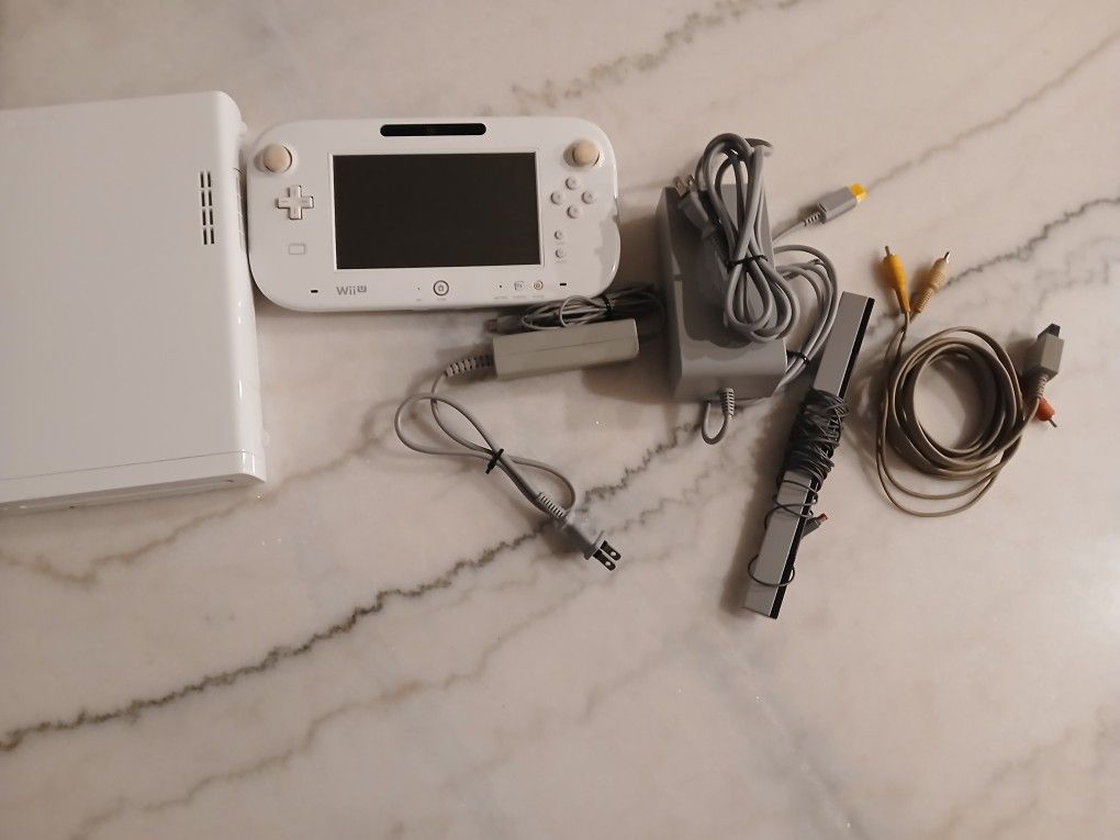 Wii U with Gamepad And All Wires Needed