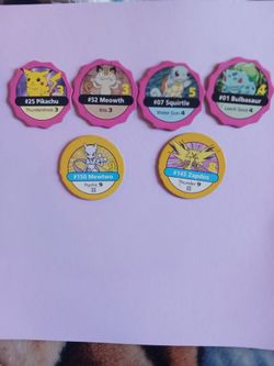 MINT Vintage Pokémon Tazo Coin Lot MINT