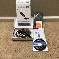 Video Capture analog video for Mac, PC, Ipad, or Iphone Open Box
