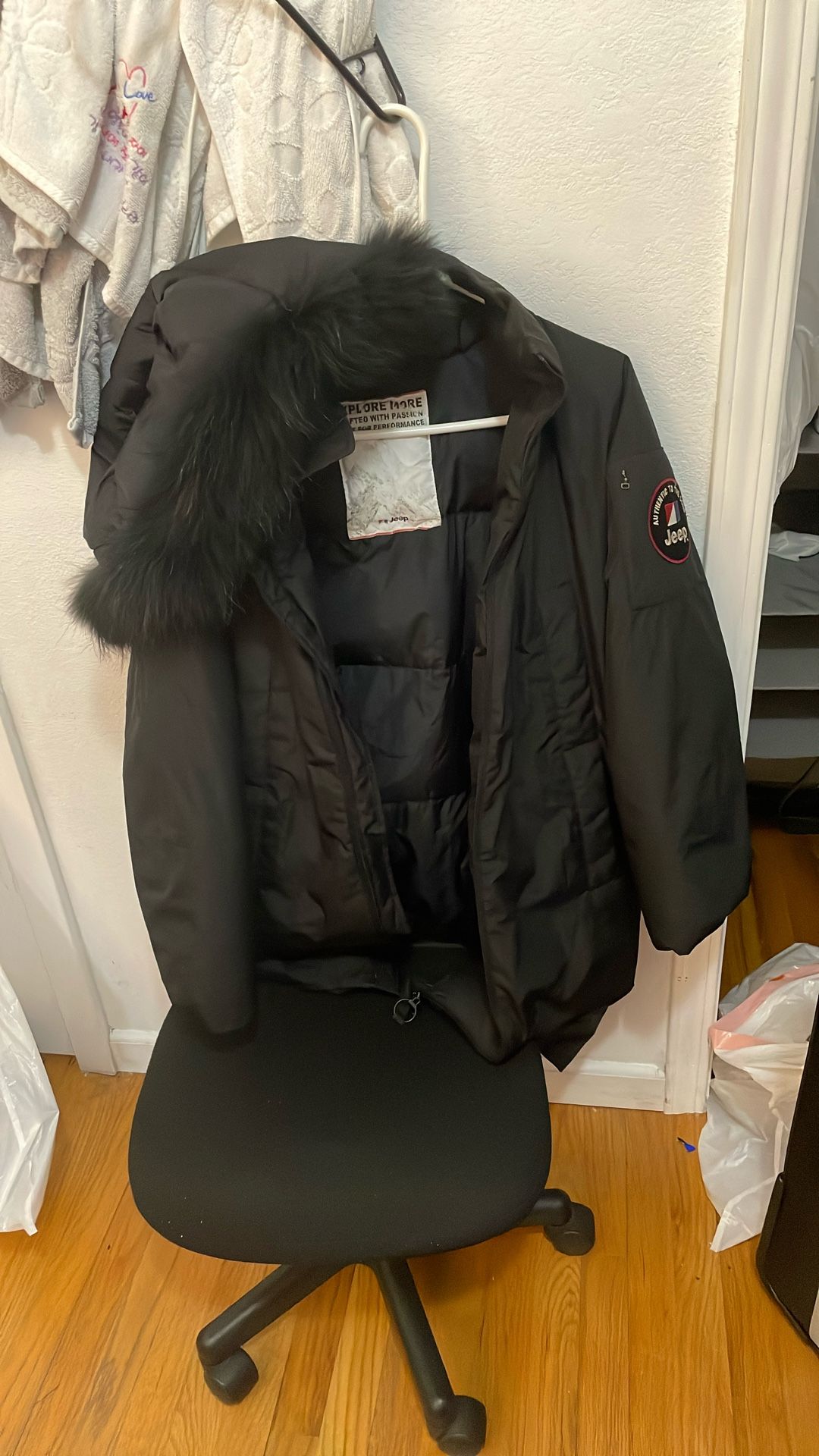 Black Puff Jacket (Jeep Brand)