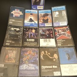 Vintage Rock Collection Lot Of 13 Cassettes