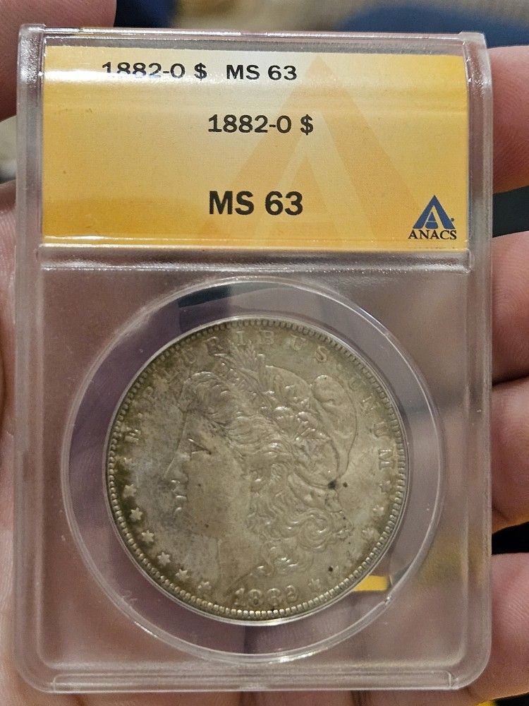 1882 O Morgan Silver Dollar MS 63