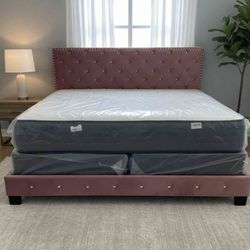 NEW FULL QUEEN KING SIZE BED WITH MATTRESS AND FREE DELIVERY