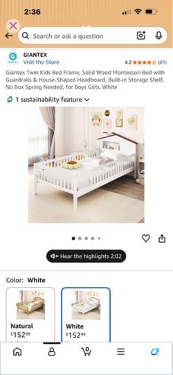 Children twin bed