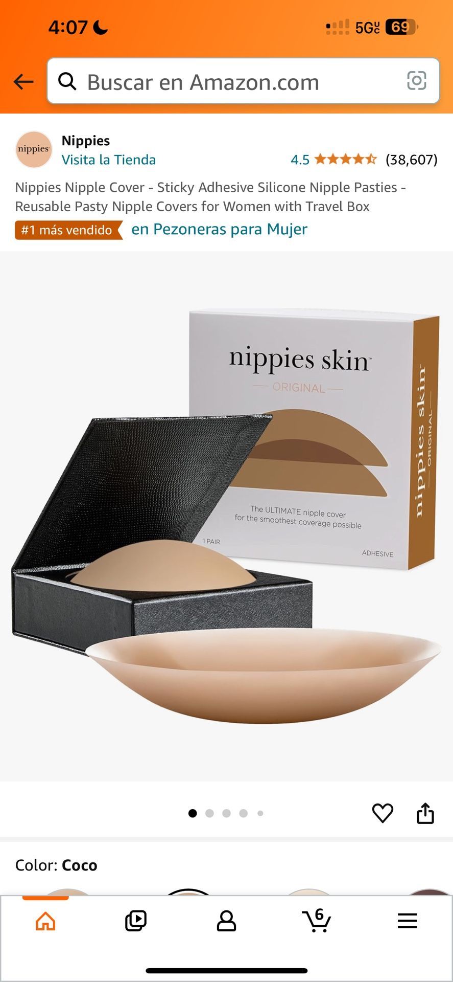  nippies. Skin. Cubierta Para Perzones De Brasier