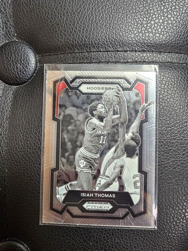 ISIAH THOMAS HOOSIERS PRIZM COLLEGE NBA PANINI SPORTS CARD !