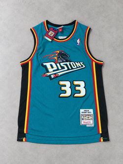 LARGE SIZE Mitchell & Ness Grant Hill Pistons Hardwood Classics Jersey