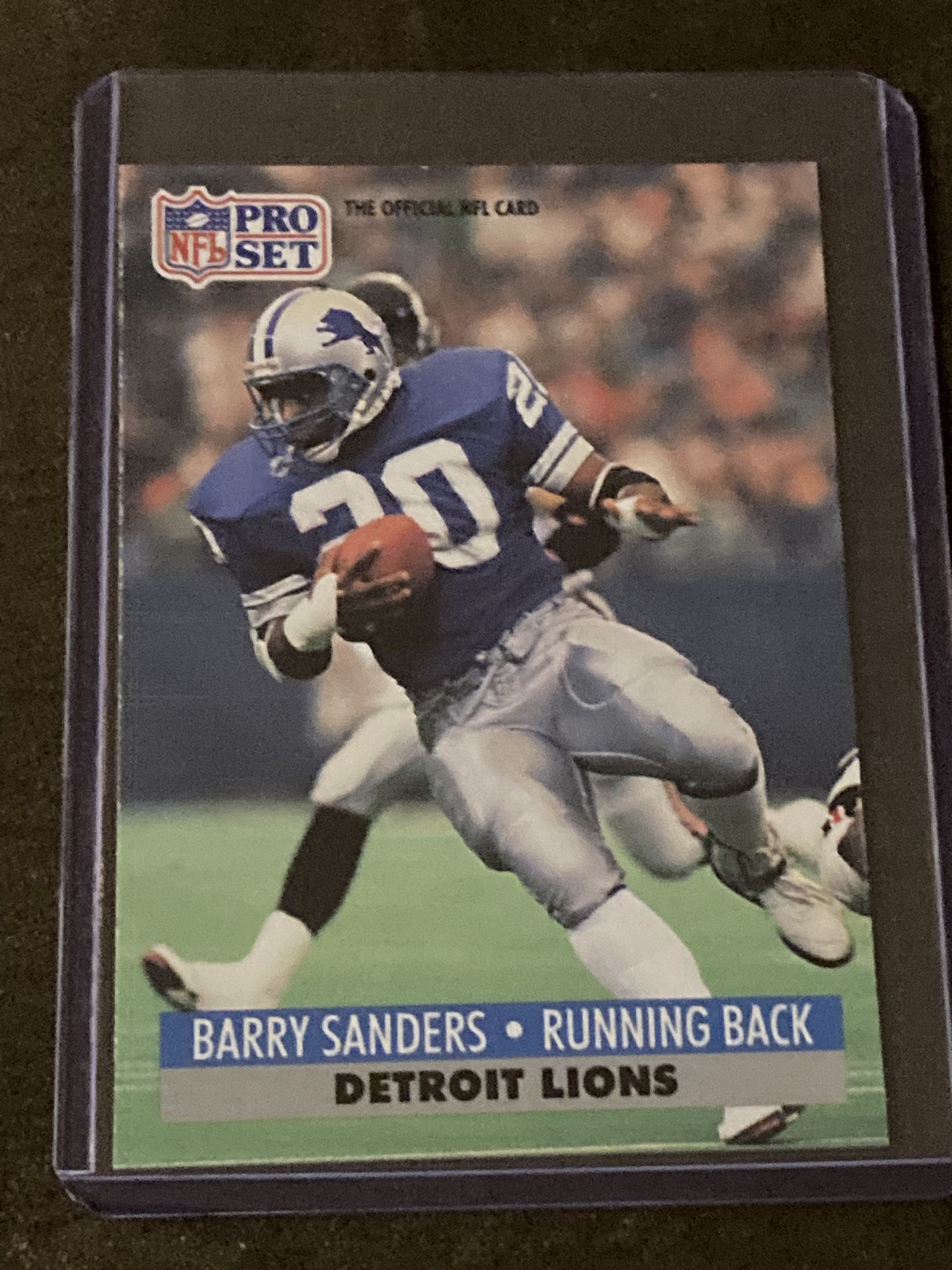 3 Barry Sanders Rookie NFL Football Cards - “Detroit Lions”