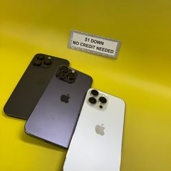 Apple IPhone 14 Pro Max 5G - Only $1 Today Pay The Rest Later! 