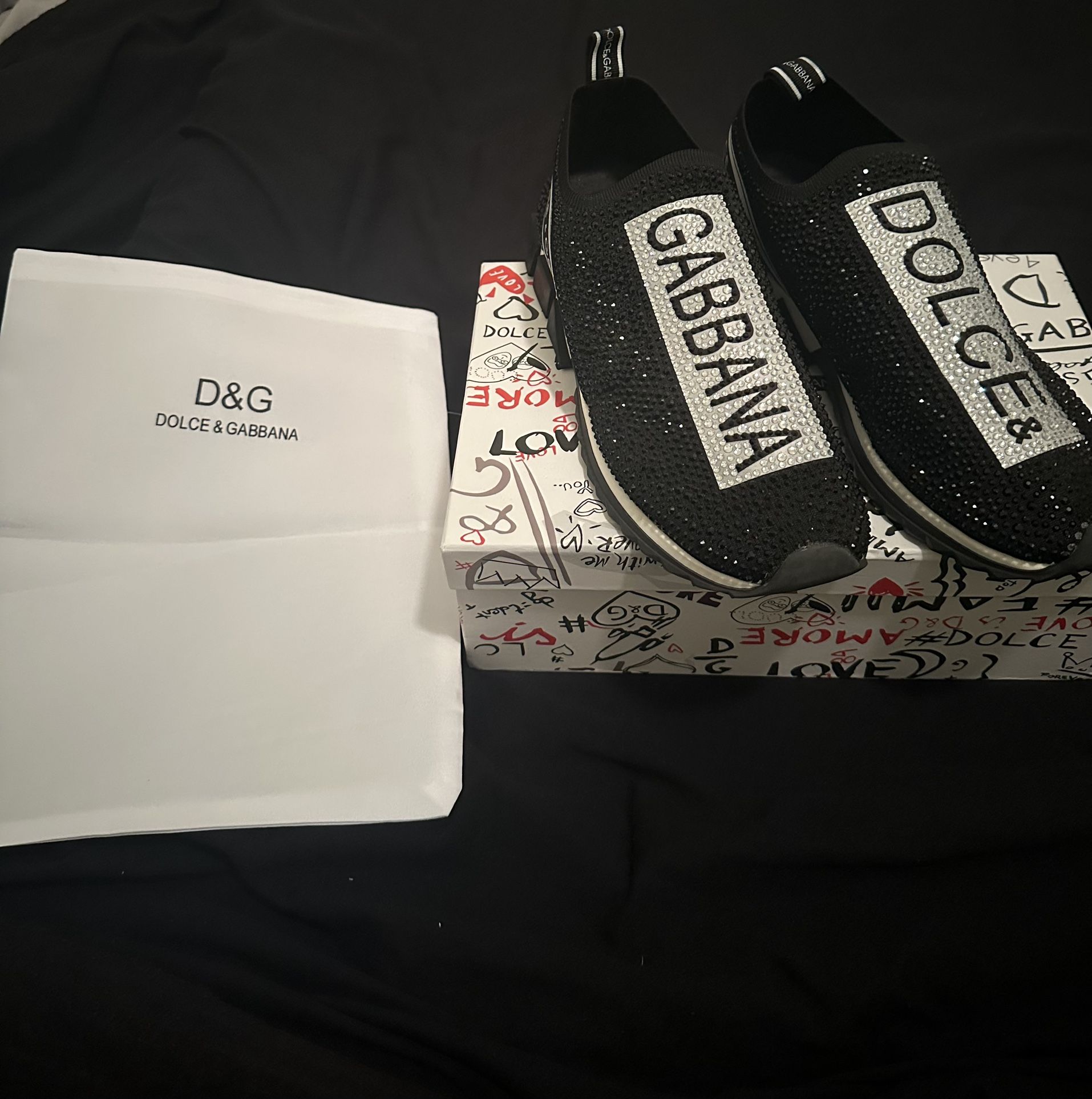 Dolce Gabbana Sorrento Rhinestone Size 11